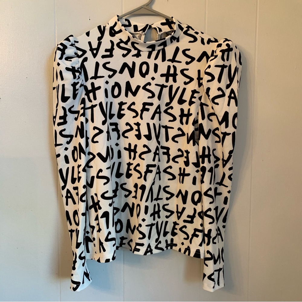 Black and white shirt